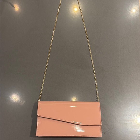 Le Chateau Light Pink Clutch with Chain - Picture 2 of 4